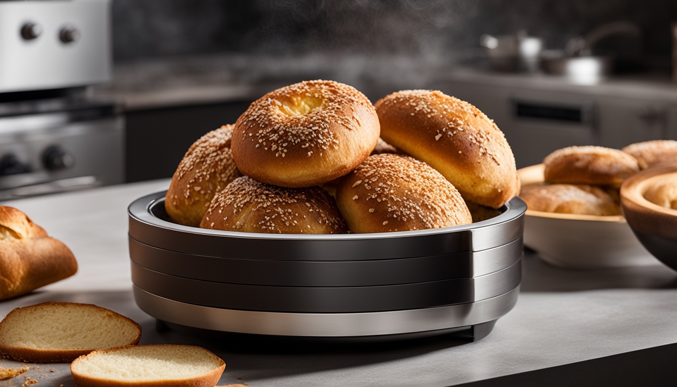 Aufbackbrötchen in der Heißluftfritteuse zubereiten