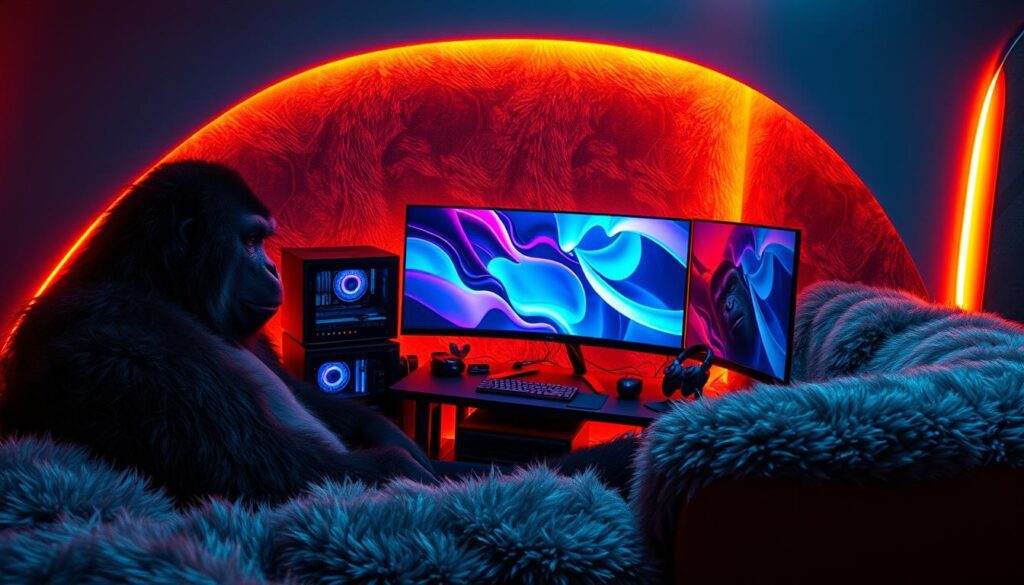 gorilla couch gaming setup gorilla couch gaming setup