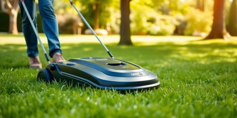 Gardena Sileno Minimo 250 Rasenmäher im Einsatz