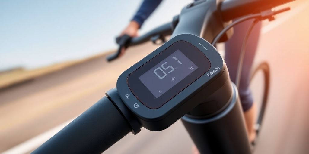 Nahaufnahme eines Bosch E-Bike Tuning Geräts.
