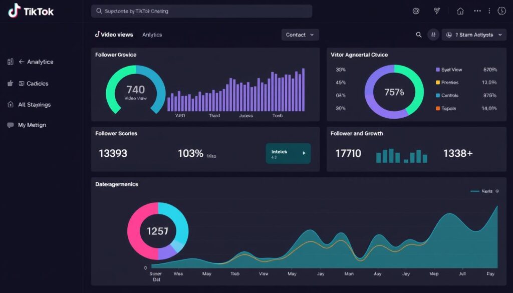 TikTok-Analytics-Dashboard mit wichtigen Metriken zur Reichweitenoptimierung TikTok-Analytics-Dashboard mit wichtigen Metriken zur Reichweitenoptimierung