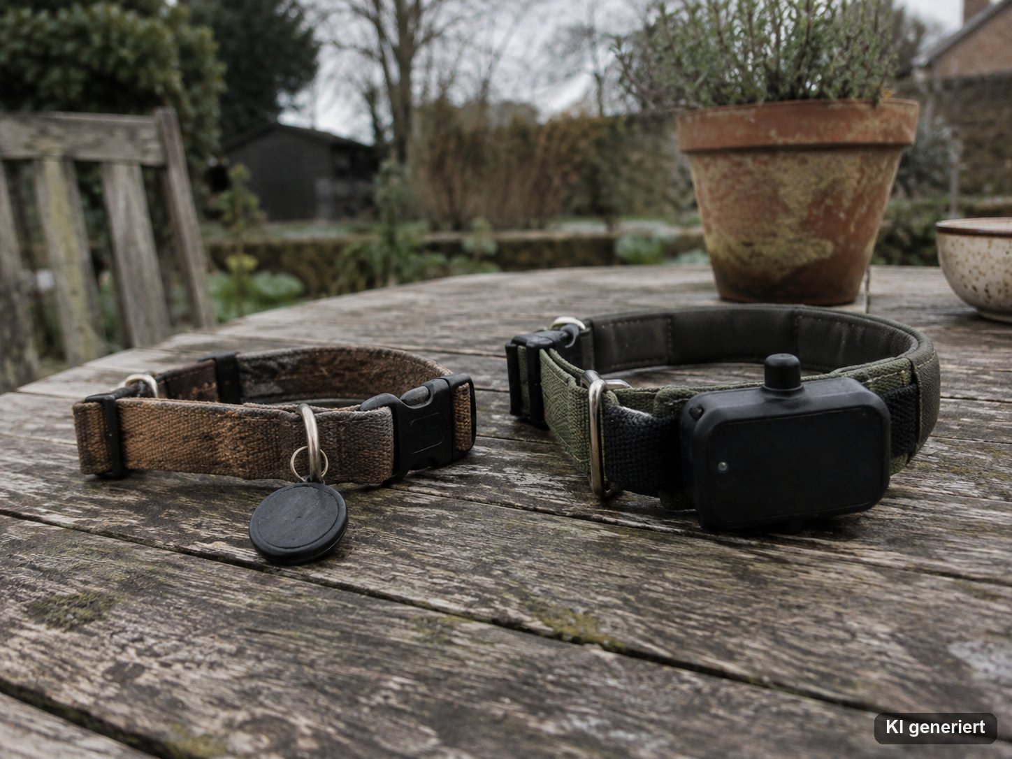 Vergleich Bluetooth-Tracker und SIM-GPS-Tracker am Hundehalsband